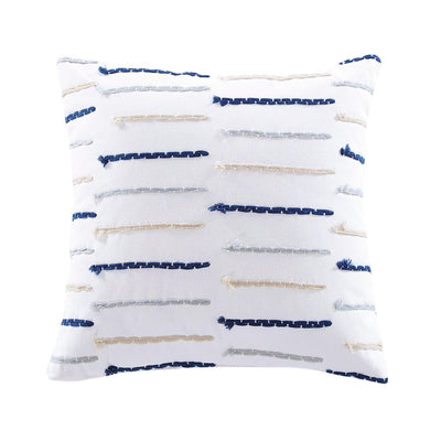 Brielle Home Fallon 100% Cotton Textured Decorative Throw Pillow - LinensNow