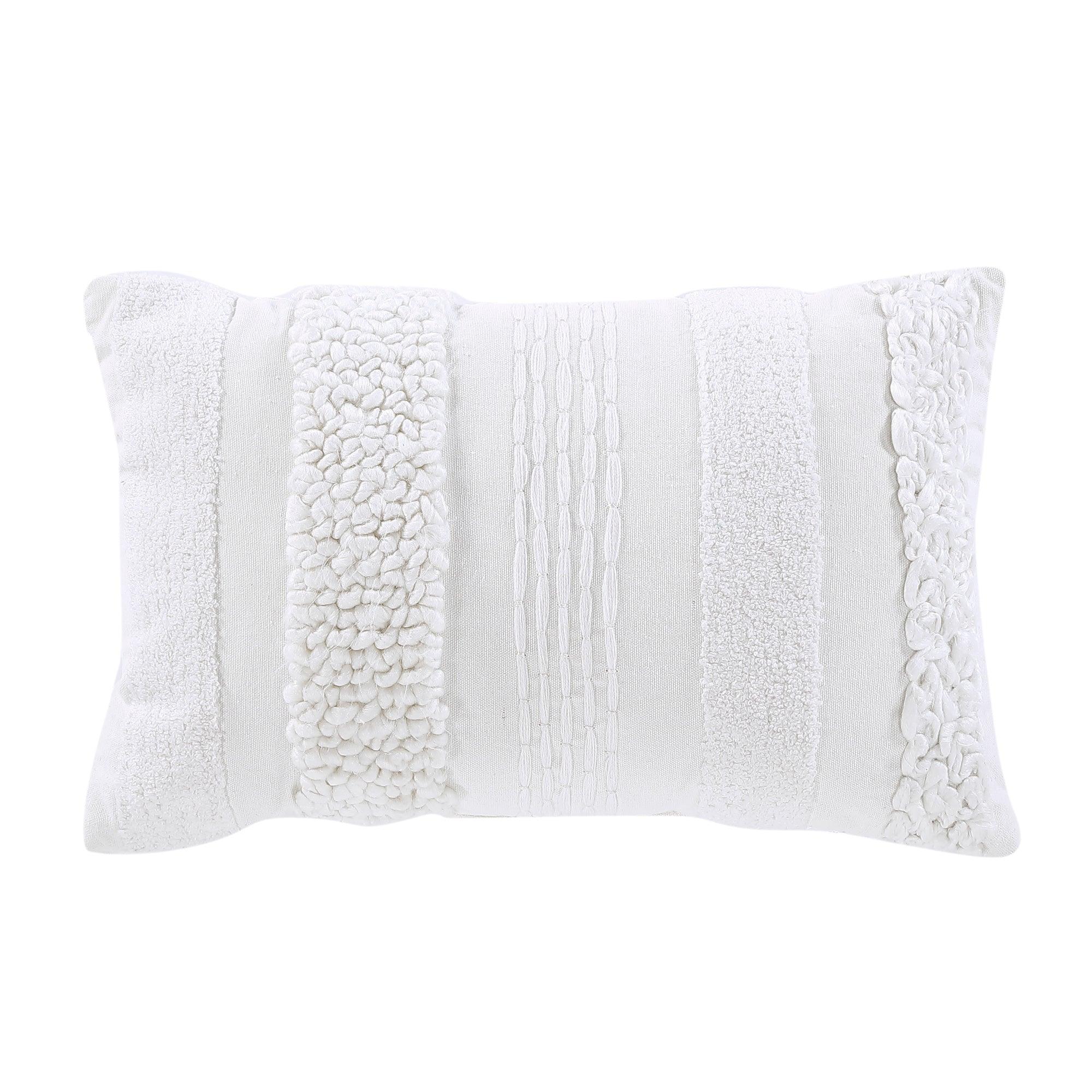 White lace throw online pillows