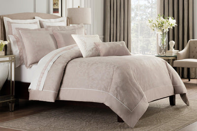 Valeron® Ambroise 100% Cotton Duvet Cover Set & Decorative Pillows - LinensNow