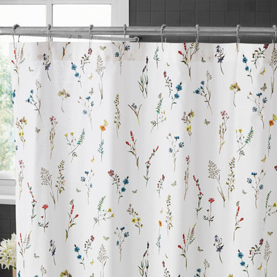 Brielle Home Sophie 100% Cotton Shower Curtain - LinensNow