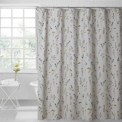 Brielle Home Sophie 100% Cotton Shower Curtain - LinensNow