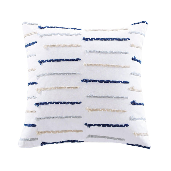 Brielle Home Fallon 100% Cotton Textured Decorative Throw Pillow - LinensNow