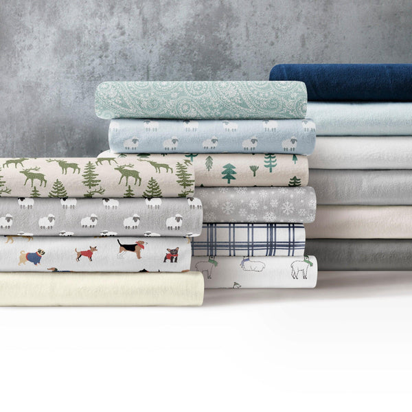 Brielle Home 100% Cotton Flannel Sheet Set - LinensNow