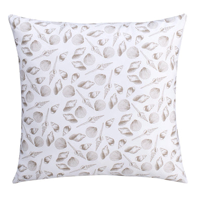 Brielle Home Montauk 100% Cotton Decorative Square Pillow 18x18 - LinensNow