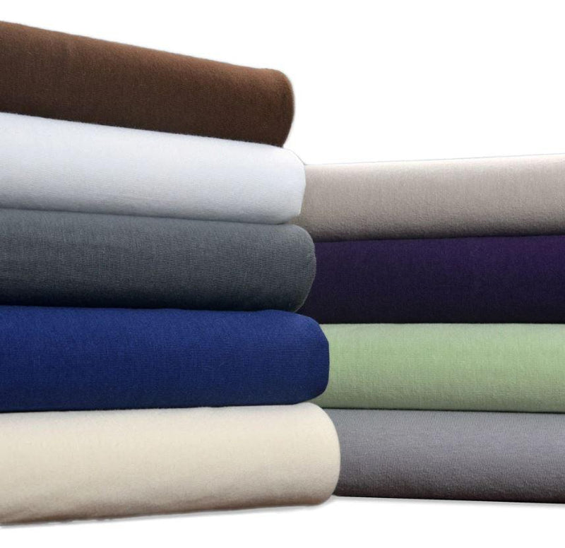 Brielle Home 100% Cotton Jersey Knit Sheet Set & Pillowcase - LinensNow