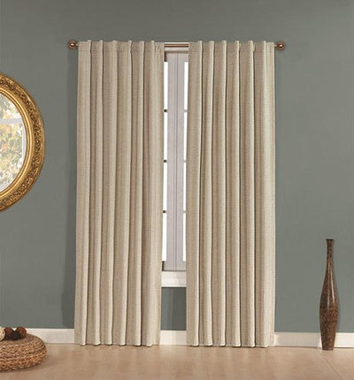Brielle Home Manhattan Rod Pocket Window Curtain Panel - LinensNow
