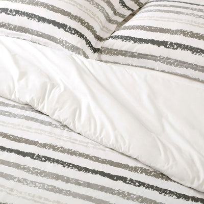 Brielle Home Porter Striped 100% Cotton Comforter Set - LinensNow