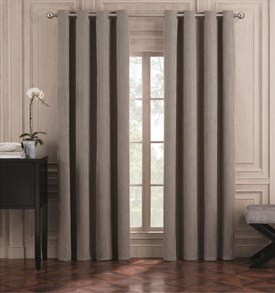 Valeron® Belvedere Solid Grommet Room-Darkening Window Panel - LinensNow